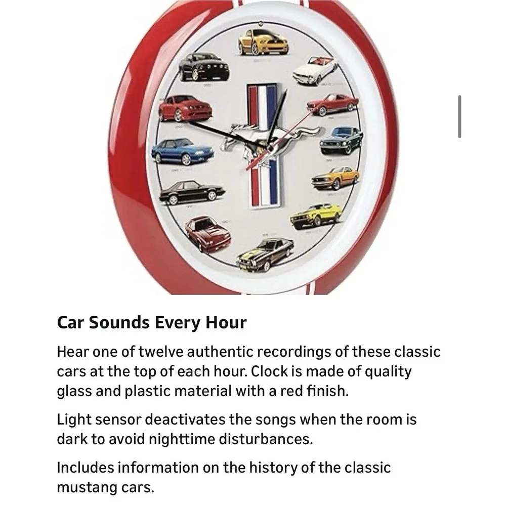 History of Ford‎ Mustang Wall Sound Clock, 13